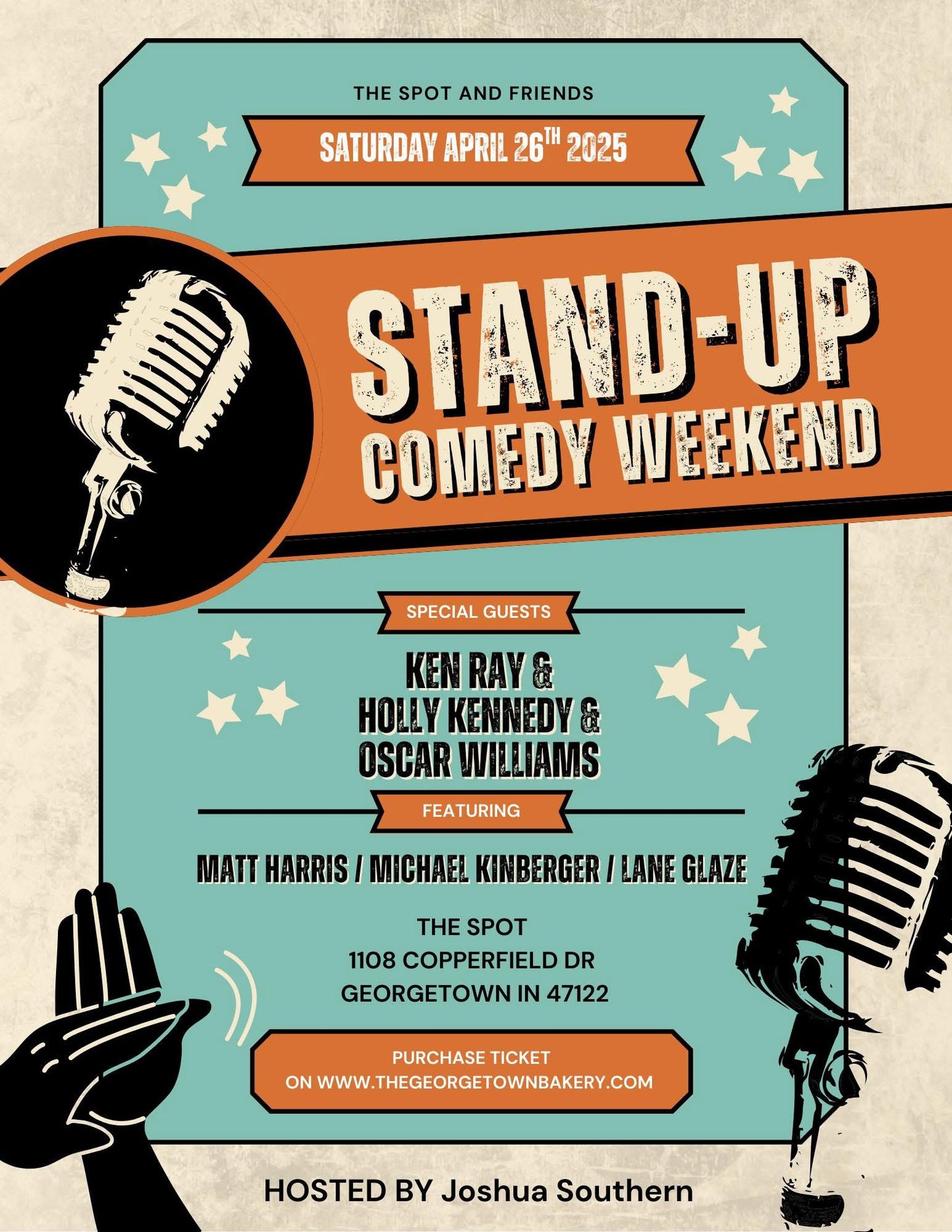 APRIL 26th Comedy Shows @THE SPOT