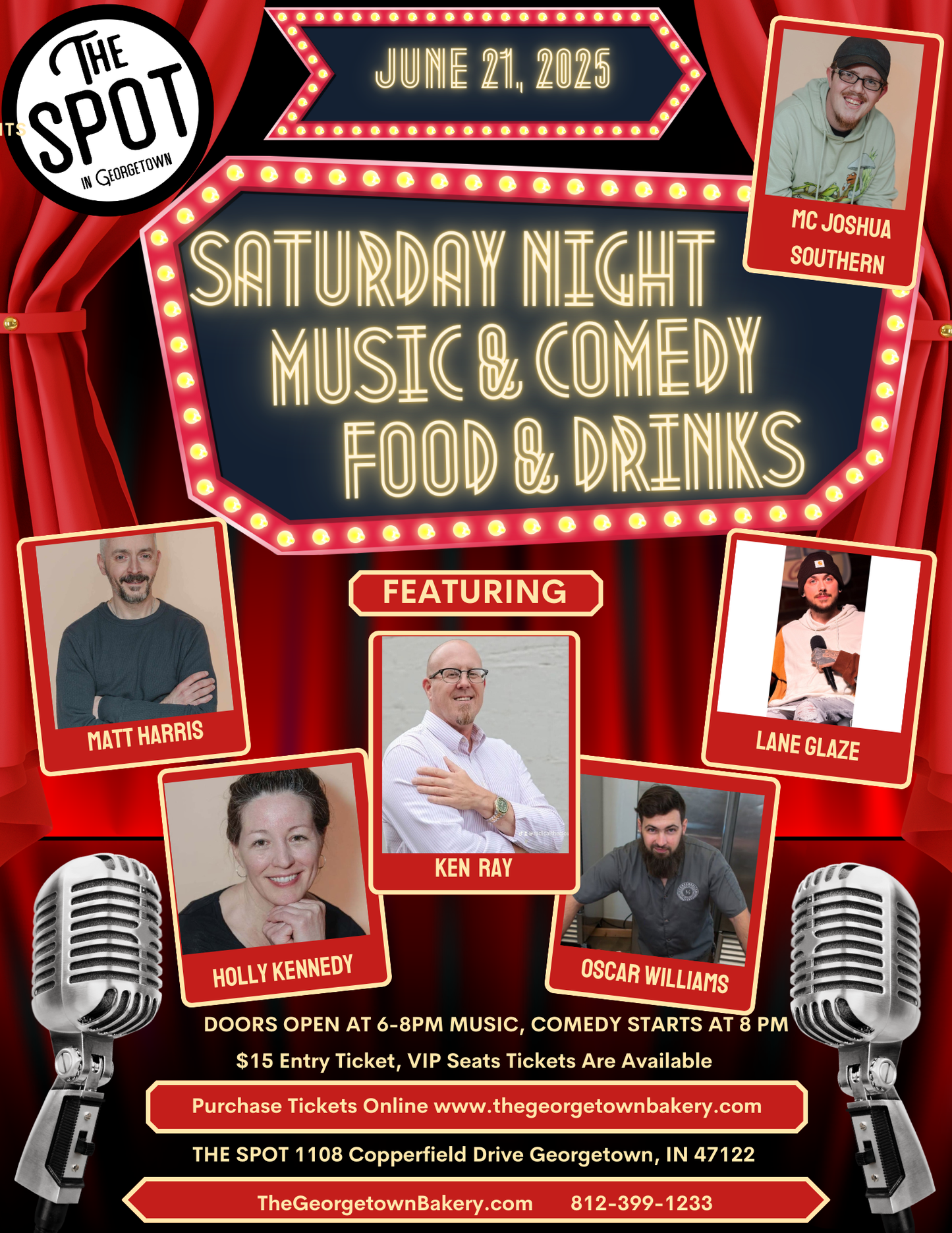 APRIL 26th Comedy Shows @THE SPOT