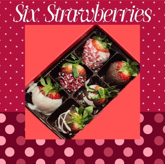 Chocolate Strawberries 6 Pack